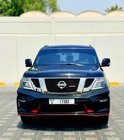 Lady driven Nissan patrol Nismo with alcantra roof with inbuilt star lights top of the range car