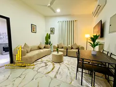 Luxury apartment, first occupancy, one bedroom and living room with an open balcony. Ajman, Al Rashi