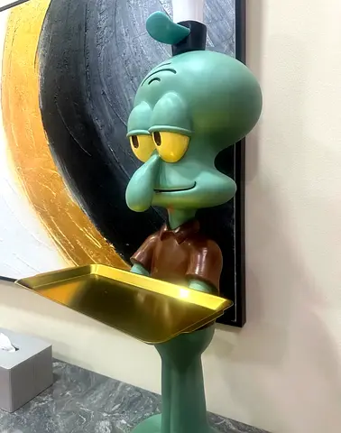 Large Squidward Tentacles collectible statue table
