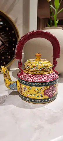 Hand-painted decorative pottery