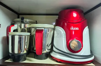Ikon Mixer Grinder with 3 Stainless Steel Jars - Used, Working