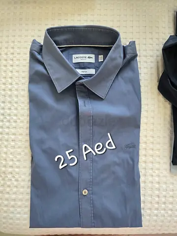 Lacoste men's long sleeve button-up shirt size 41