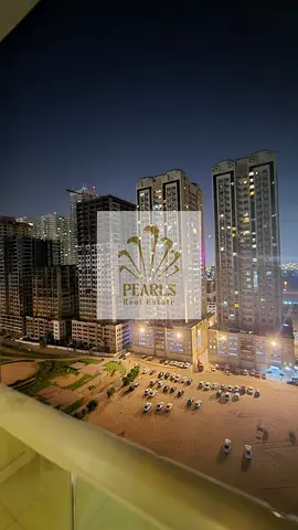 1BR with maid's room in Emirates City on Sheikh Mohammed Bin Zayed Road, close to Dubai, Sharjah, and all services.
