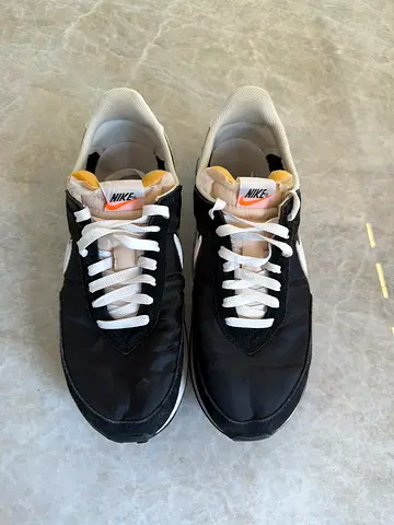 Used Nike Black White Sneakers - Size UK 9, Good Condition