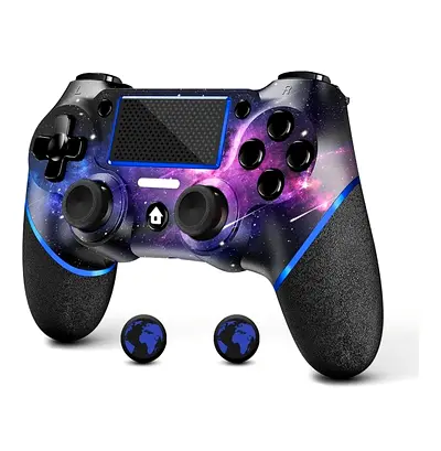 Galaxy-themed Wireless Controller with Thumb Grips — PS4 Style
