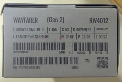 Ray Ban Wayfarer Cosmic Blue Gen 2