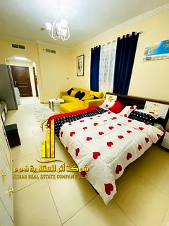 A golden opportunity! Luxurious, fully furnished studio apartment for monthly rent in Al Jurf 2, Ajm