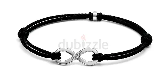 Feathers Infinity Bracelet – Black Men’s Bracelet