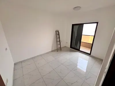One bedroom and living room, 2 bathrooms with balcony, central air conditioning, free maintenance, Al Rawda 1, Ajman