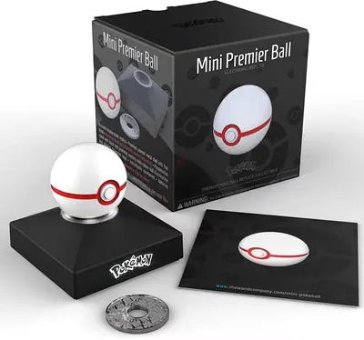 The Wand Company Pokémon Trainer Mini Poké Ball authentic replica (Mini Premier Ball)