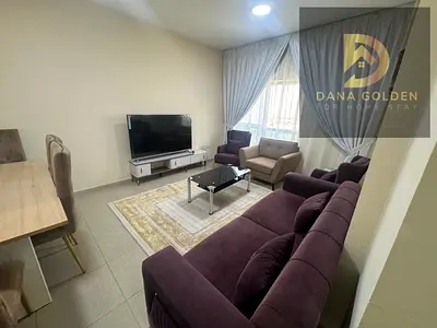 Available from today, first occupancy in Sharjah, behind Mega Mall, Star Tower. Two bedrooms, living room, two bathrooms, beautiful view, spacious. 45