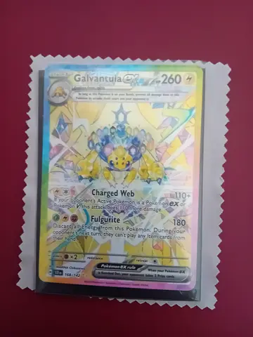 Rare Pokémon TCG Galvantula EX Holo Card (Sleeved)