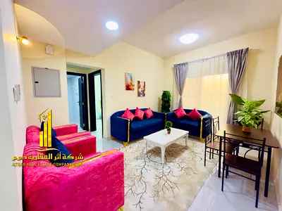 🏡 للإيجار الشهري – أفخم وأرقى شقة غرفة وصالة  في النعيمية 2 الشارع الفاصل بين عجمان والشارقة سهل المخرج لدبي والشارقة – عجمان ✨ 📍 الموقع: النعيمية 2