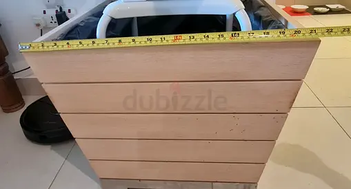 Large wooden and Metal pot.
