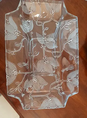 Crystal large Platter x1