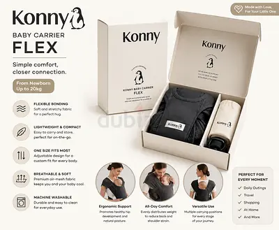 Konny Baby Carrier Flex Adjustable Air Mesh