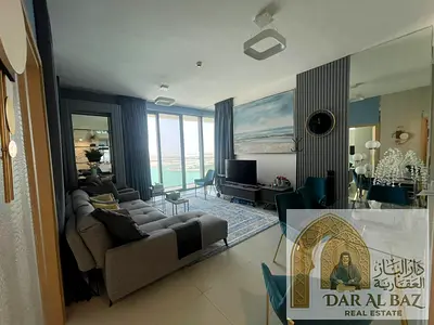 Furnished one-bedroom apartment for annual rent in Ajmal Makan City – Al Hamriya | Open sea view | Master bedroom | Large balcony | Private Parking
