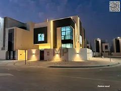 Corner Villa for sale | ajman| al helio2 area | 6 master rooms, majlis, 2 halls, roof| freehold | 0 