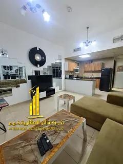 Fully furnished one-bedroom apartment ( 2 bathrooms ) with a hall, with balcony, including all servi