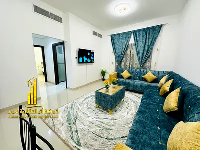 Luxury apartment, second occupant ✨ One bedroom and living room with balcony for monthly rent in Al Nuaimiya 1. Fully furnished, at a great price! ✨ R