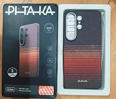 PITAKA Case for Samsung Galaxy S26 Ultra, Aerospace-Grade Aramid Fiber Protective Cover, MagSafe Com