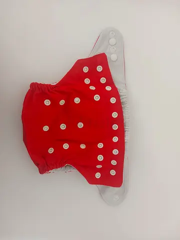 Adjustable Reusable Red Cloth Diaper