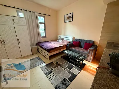 Furnished studio apartment available for monthly rent – ​​Al Nakheel | Ajman** Very clean and fully