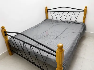 Wood & Metal Double Bed for Sal