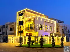 Luxury corner villa with pool for sale in Al Zahia, Ajman | On Sheikh Mohammed Bin Zayed Road and be