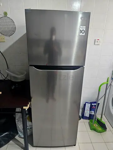 Stainless Steel Double-Door Refrigerator - Excellent Condition