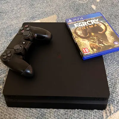 PS4 Slim 500GB – good used Condition – 1 Controller, 1game – AED 500 Final fixed price - Sharjah