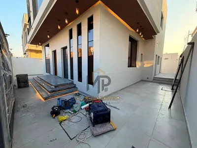 Villa for sale | ajman| al helio2 area | 5 master rooms, majlis, hall, maid room, roof| freehold | 0 registration fees | negotiable price.