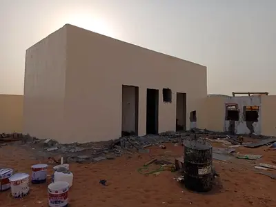 6200 Sqft Open Yard with 2 Office Boundary Wall In Al Qasimiya City Industrial Area 1 Sharjah
