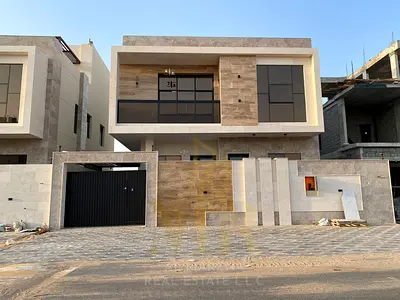 🏡✨ فيلا فاخرة للبيع في الباهية – عجمان | 7 غرف ماستر وطابقين مع روف ✨🏡