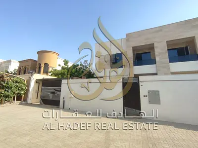 🏡 **Brand New Villa for Annual Rent in Al Hooshi, Sharjah** ✨ 🌟 **Smart Home | Luxurious Modern Finishes | 5,000 sq ft | Stone Facades** * 4 Maste