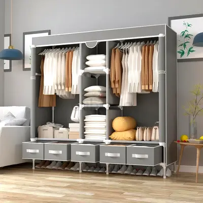 Fabric Wardrobe 185X45X175 CM