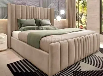 Premium high Quality 200*200 super king size beige colour Bed