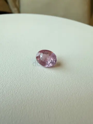 Sapphire orange pink Grs certified 3.38ct