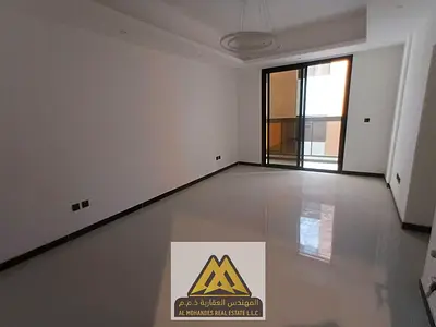 One-bedroom apartment for rent in Al Jurf 3, Ajman. First occupancy. Balcony | 2 bathrooms | Central air conditioning | Free maintenance by the owner