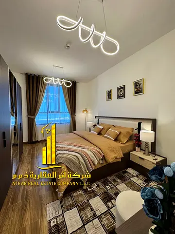 شقة فاخرة غرفتين وصالة بعجمان - البستان - ستار تاور - مفروشة فرش فندقى للايجار الشهرى