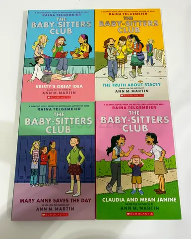 Set of 4: The Baby-Sitters Club (Raina Telgemeier) Graphic Novels