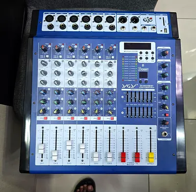 YGY 6 Channel Mixer with Amplifier- Brand New