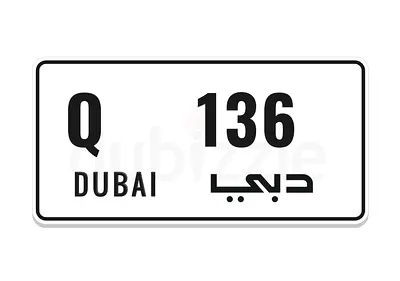 3 Digit Plate 136Q