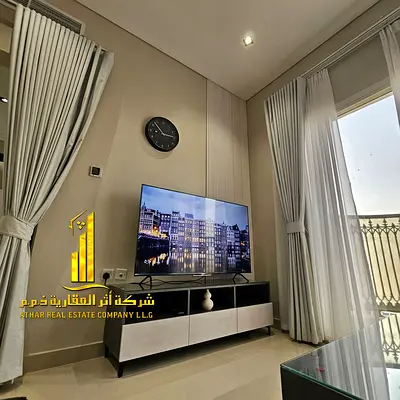 شقة فاخرة غرفة وصالة اطلالة مفتوحة بعجمان - الجرف2 - بجوار مدرسة الاقصى - مفروشة للايجارالشهرى