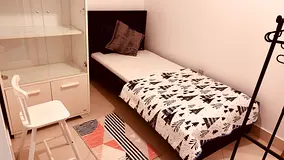 Small cozy furnished private room with washroom # Only for women