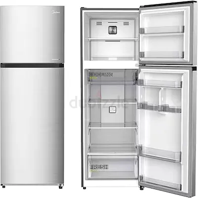 Midea Top Mount Refrigerator Silver Finish