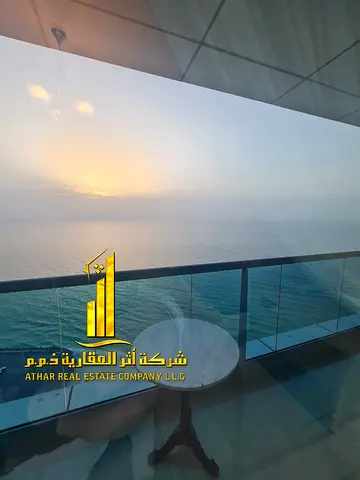 شقة فخمة دوبلكس ثلاثة غرفة وصالة  بعجمان - الكورنيش - ابراج الريزيدنس مفروشة فرش راقى للايجار الشهرى
