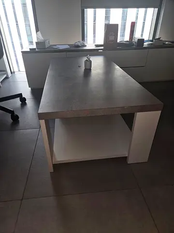 Furniture combo to go today. 4 seater dinner table,modern rectangular coffee table in grey and