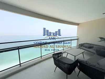 Fully Renovated 3BR + Maids Room || Direct Beach View || Chiller Free || Private Beach Access || Al