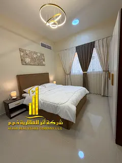Luxurious one-bedroom apartment in Ajman - Al Jurf 2 - next to Al Aqsa School - furnished with hotel